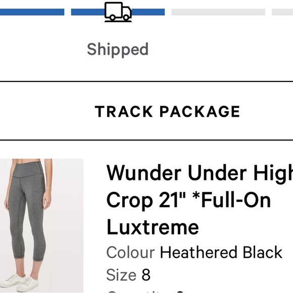 Lululemon 21” Wunder Under High Rise Crop Luxtreme size 8 - Picture 6 of 6
